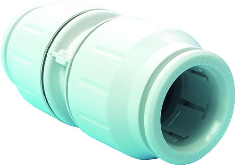 SHARKBITE John Guest PEI0420P Tube Union Coupling, 1/2 in, Plastic, 3 to 12 bar Pressure PLUMBING, HEATING & VENTILATION SHARKBITE