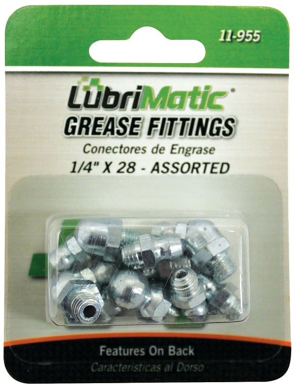 LUBRIMATIC LubriMatic 11-955 Grease Fitting Assortment, 1/4 in