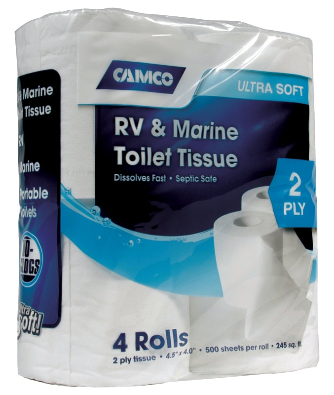 CAMCO Camco USA 40274 Toilet Tissue, 2-Ply, 500 Sheets per Roll