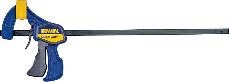 IRWIN Irwin QUICK-GRIP 1964744/5412 1-Handed Mini Bar Clamp, 150 lb, 12 in Max Opening Size, 2-7/16 in D Throat TOOLS IRWIN