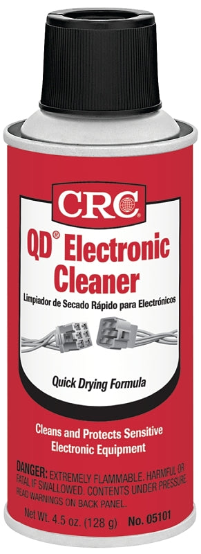 CRC INDUSTRIES CRC QD Series 05101 Electronic Cleaner, 4.5 oz, Liquid, Alcohol AUTOMOTIVE CRC INDUSTRIES