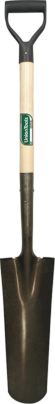 UNION TOOLS UnionTools 47108 Drain Spade Shovel, 6 in W Blade, Steel Blade, Hardwood Handle, D-Shaped Handle, 27 in L Handle LAWN & GARDEN UNION TOOLS