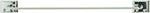 DECKO Decko 38110 Towel Bar, 2 in Projection, 21-1/2 in OAL, 3-1/4 in OAW, 18 in L Rod, Steel, Chrome, Surface PLUMBING, HEATING & VENTILATION DECKO