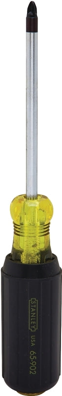 STANLEY STANLEY 65-902 Screwdriver, #2 Drive, Phillips Drive, 8-1/2 in OAL, 4 in L Shank, Vinyl Grip Handle