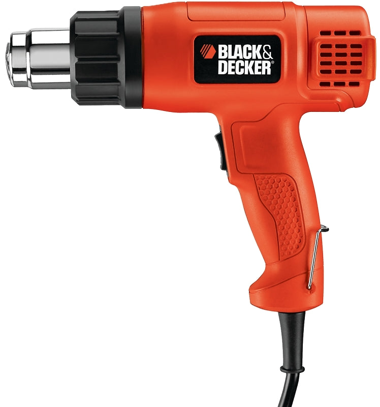 BLACK & DECKER Black+Decker HG1300 Dual Temperature Heat Gun, 11.25 A, 12 cfm Air, 750 to 1000 deg F PAINT BLACK & DECKER