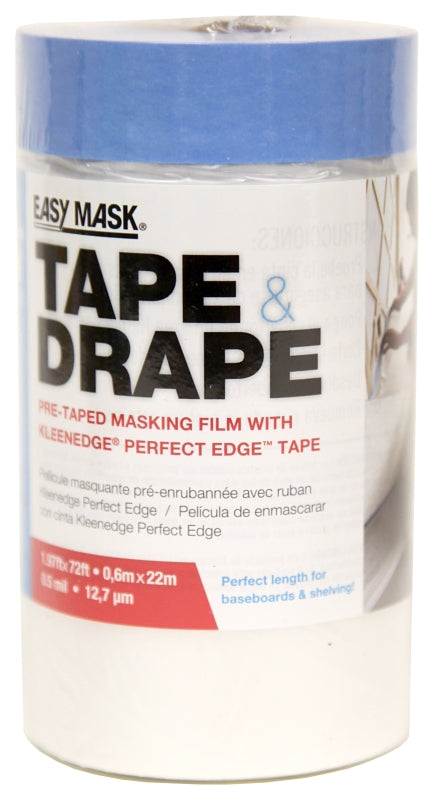 TRIMACO Trimaco 949460 Masking Film, 22 m L, 0.6 m W, 0.5 mil Thick, Clear