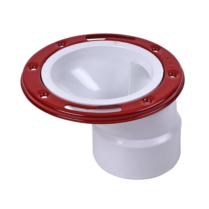 OATEY Oatey 43501 Closet Flange, 3, 4 in Connection, PVC, White, For: 3 in, 4 in Pipes PLUMBING, HEATING & VENTILATION OATEY