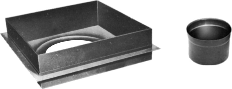 AMERICAN METAL AmeriVent 8HS-CSA Ceiling Support Assembly, Specifications: 14-1/4 sq-in, Steel PLUMBING, HEATING & VENTILATION AMERICAN METAL