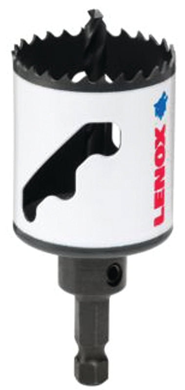 LENOX Lenox Speed Slot 1772933 Hole Saw, 1-3/4 in Dia, 1-9/16 in D Cutting, 1/4 in Arbor, HSS Cutting Edge