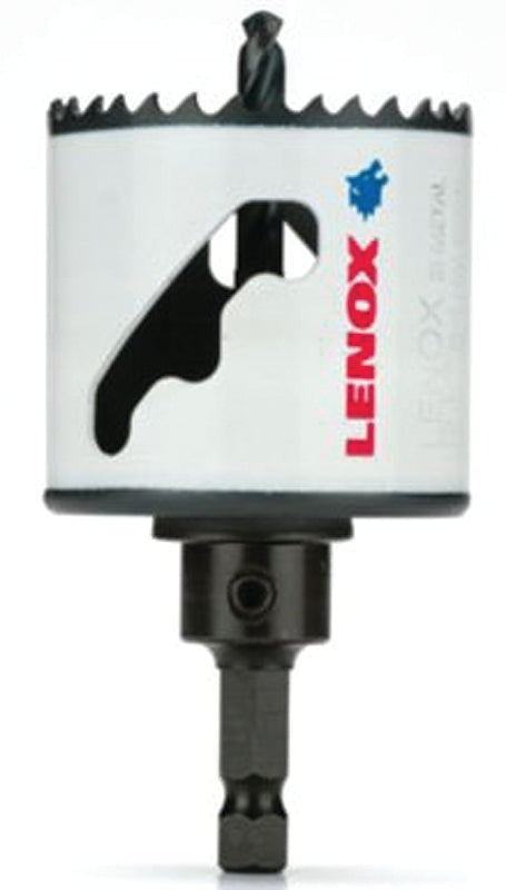 LENOX Lenox Speed Slot 1772951 Hole Saw, 2-1/8 in Dia, 1-9/16 in D Cutting, 1/4 in Arbor, HSS Cutting Edge