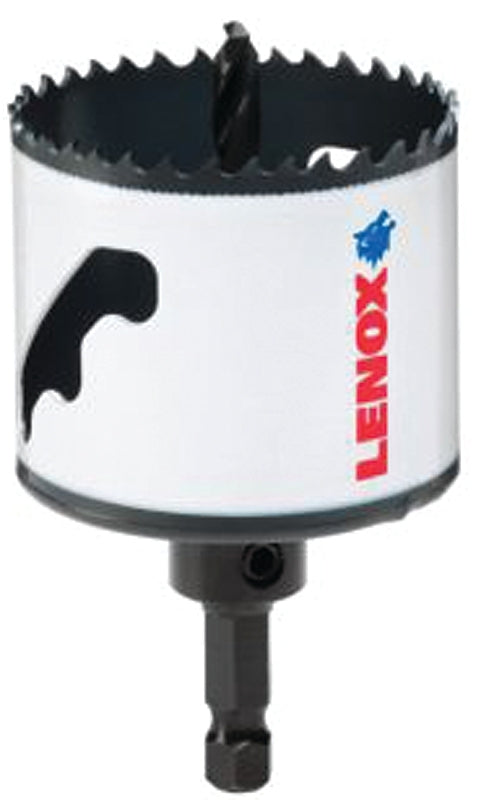LENOX Lenox Speed Slot 1772953 Hole Saw, 2-3/8 in Dia, 1-9/16 in D Cutting, 1/4 in Arbor, HSS Cutting Edge HARDWARE & FARM SUPPLIES LENOX