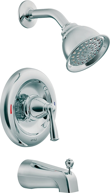 MOEN Moen Banbury Series 82910 Tub and Shower Faucet, Standard Showerhead, 1.75 gpm Showerhead, Diverter Tub Spout, 1-Handle
