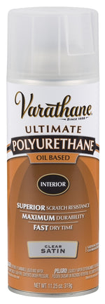 VARATHANE Varathane 9181 Polyurethane, Liquid, Clear, 11.25 oz, Aerosol Can PAINT VARATHANE