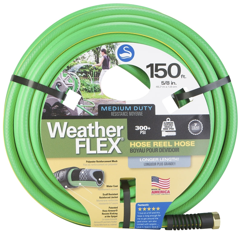 LAWN & GARDEN LLC Swan SNHR58150 Garden Hose, 5/8 in, 150 ft L, Female, Green HOUSEWARES LAWN & GARDEN LLC