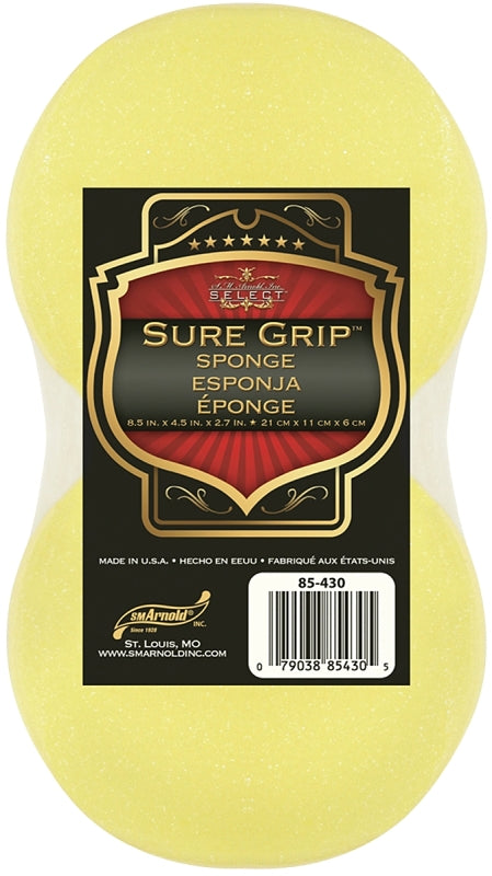 SM ARNOLD SM Arnold Sure Grip 85-430 Sponge, 8-1/2 in L, 4-1/2 in W, 2.7 in Thick, Polyether AUTOMOTIVE SM ARNOLD