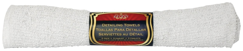 SM ARNOLD SM Arnold SELECT 85-733 Detailing and Polishing Towel, Terry Cotton, White AUTOMOTIVE SM ARNOLD