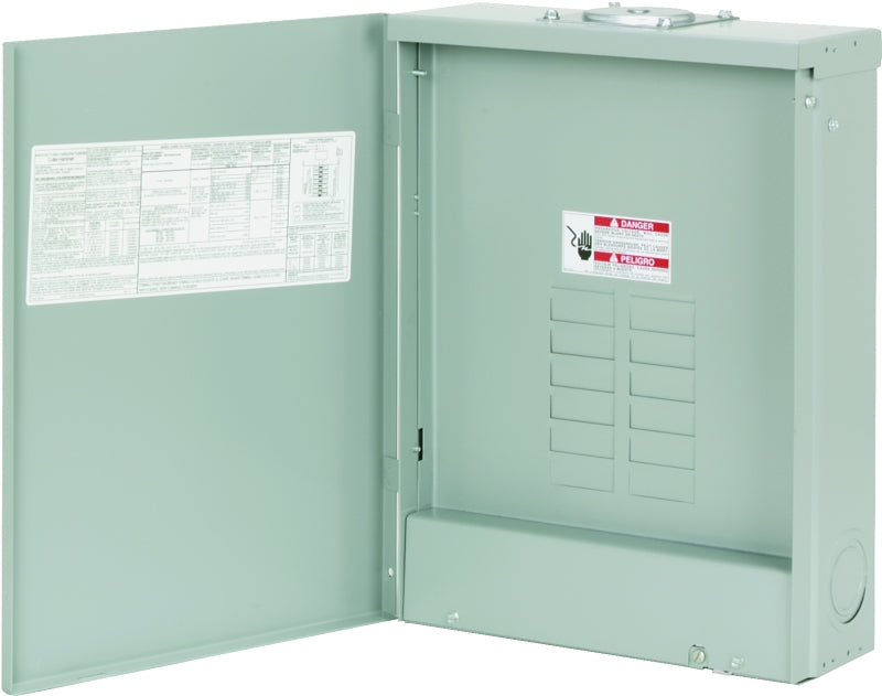 CUTLER-HAMMER Eaton BRP12L200R Load Center, 200 A, 24-Pole, 12-Space, 24-Circuit, Plug-On Neutral, NEMA 3R Enclosure