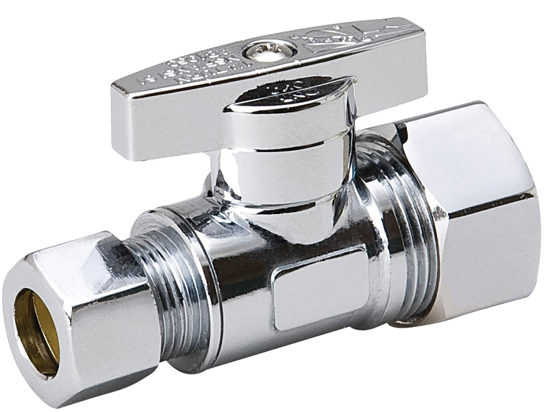 B & K INDUSTRIES Southland 191-032HC Supply Line Stop Valve, 5/8 x 3/8 in Connection, Compression, 125 psi Pressure, Brass Body PLUMBING, HEATING & VENTILATION B & K INDUSTRIES