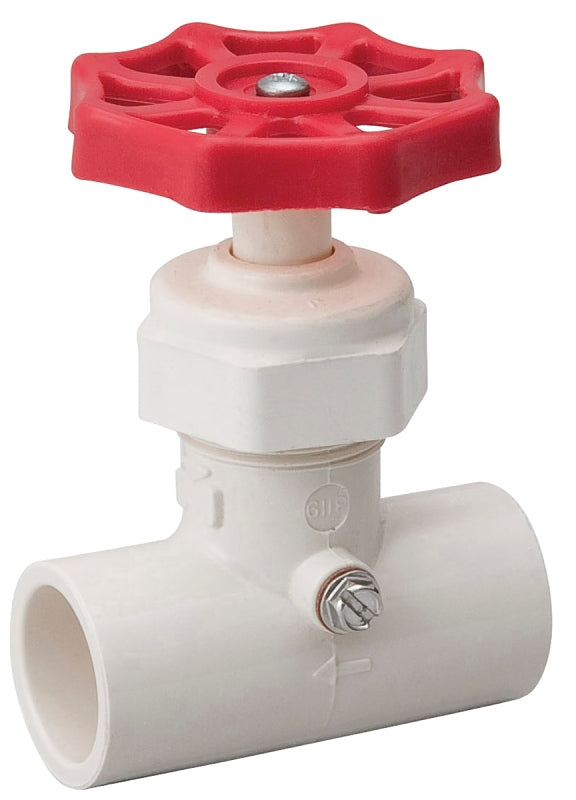 B & K INDUSTRIES B & K 105-323 Stop and Waste Valve, 1/2 in Connection, Compression, 100 psi Pressure, CPVC Body