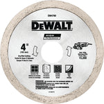 DEWALT DEWALT DW4790 Tile Blade, 4 in Dia, 1/16 in Thick, 5/8 to 7/8 in Arbor TOOLS DEWALT