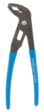 CHANNELLOCK Channellock GRIPLOCK Series GL6 Tongue and Groove Plier, 6-1/2 in OAL, 1.06 in Jaw Opening, Blue Handle, 1 in L Jaw