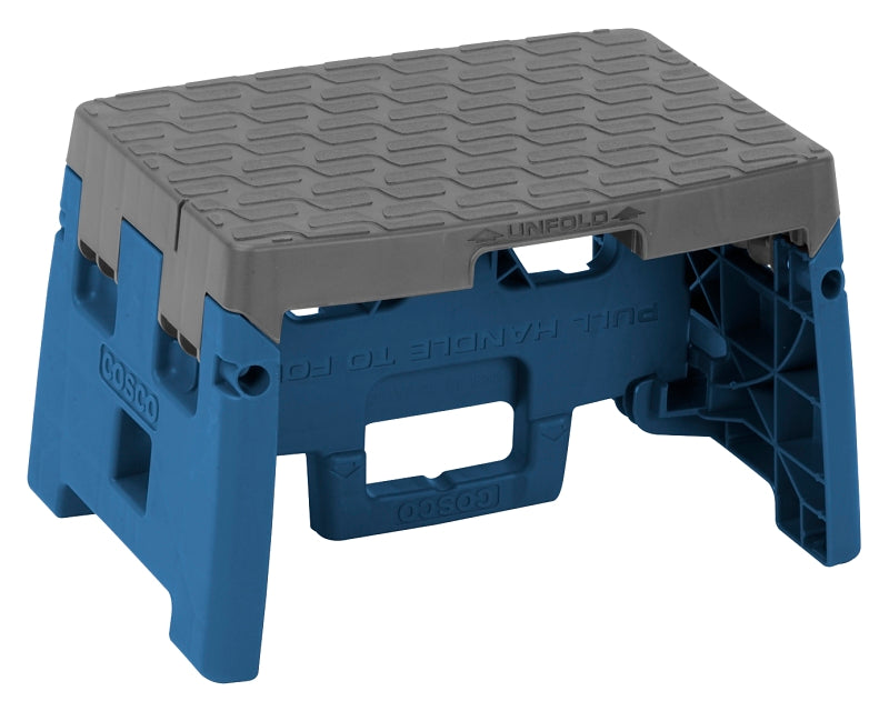 COSCO Cosco 11-903 BGR4 Folding Step Stool, 3.38 in H, 200 lb, Plastic, Black