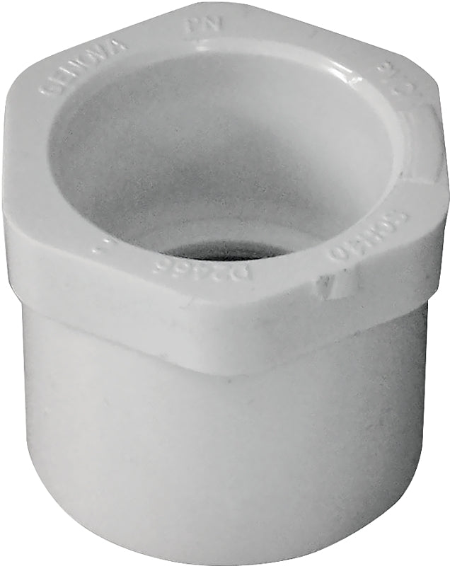 IPEX IPEX 435649 Reducing Bushing, 1 x 3/4 in, Spigot x Socket, PVC, SCH 40 Schedule LAWN & GARDEN IPEX