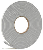 FROST KING Frost King V444H Foam Tape, 3/8 in W, 17 ft L, 1/4 in Thick, Vinyl, Gray