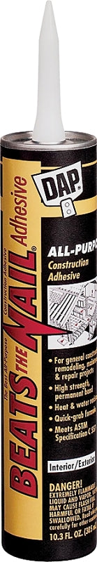 DAP DAP 25082 Construction Adhesive, Gray, 10.3 oz Tube