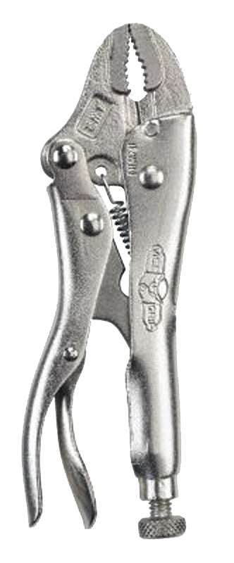 IRWIN Irwin Original Series 1002L3 Locking Plier, 4 in OAL, 15/16 in Jaw Opening, Plain-Grip Handle, 1/4 in W Jaw TOOLS IRWIN