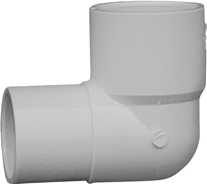 IPEX IPEX 435546 Street Pipe Elbow, 1 in, Spigot x Socket, 90 deg Angle, PVC, White, SCH 40 Schedule, 150 psi Pressure LAWN & GARDEN IPEX