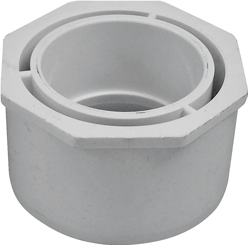 IPEX USA LLC-CANPLAS IPEX 035672 Reducer Bushing, 3 x 2 in, Spigot x Socket, PVC, White, SCH 40 Schedule, 260, 280 psi Pressure LAWN & GARDEN IPEX USA LLC-CANPLAS
