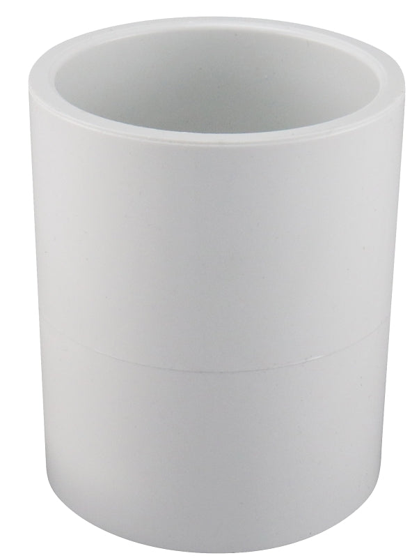IPEX USA LLC-CANPLAS IPEX 035456 Coupling, 4 in, Socket, PVC, White, SCH 40 Schedule, 220 psi Pressure LAWN & GARDEN IPEX USA LLC-CANPLAS