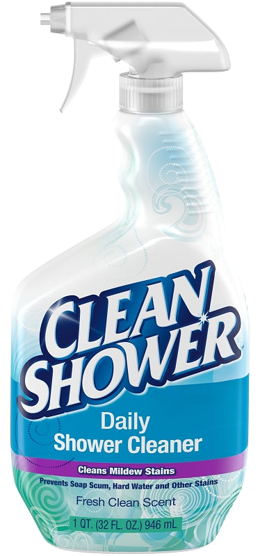 CLEAN SHOWER Clean Shower 00032 Shower Cleaner, 32 oz, Bottle, Liquid