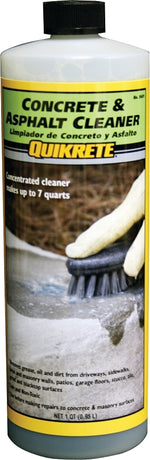 QUIKRETE Quikrete 860114 Concrete and Asphalt Cleaner, Liquid, Detergent, Blue, 1 qt, Bottle PAINT QUIKRETE