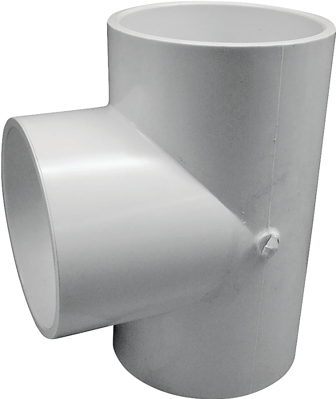 IPEX USA LLC-CANPLAS IPEX 035783 Tee, 4 in, Socket, PVC, White, SCH 40 Schedule, 220 psi Pressure LAWN & GARDEN IPEX USA LLC-CANPLAS