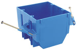 CARLON Carlon B232A-UPC Outlet Box, 2-Gang, PVC, Blue, Captive Nail ELECTRICAL CARLON