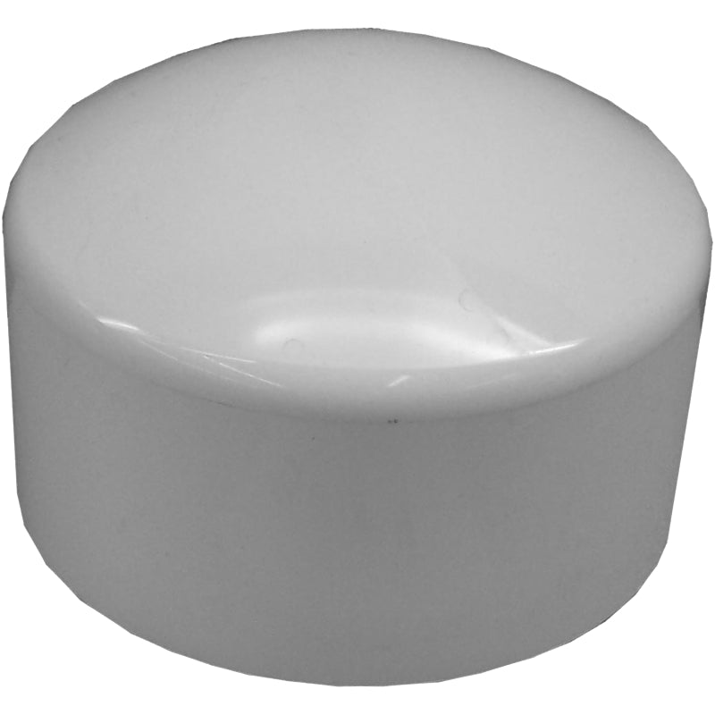 GENOVA USA Genova 300 Series 30154 Pipe Cap, 4 in, Slip Joint, White, SCH 40 Schedule LAWN & GARDEN GENOVA USA