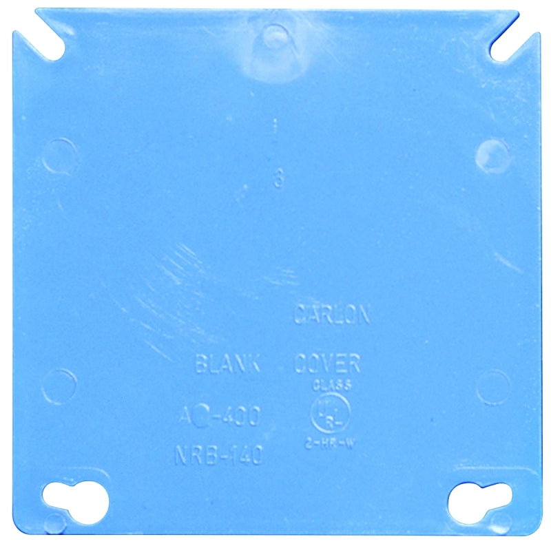 CARLON COVER BOX SQ PVC 2G BLANK BLUE ELECTRICAL CARLON