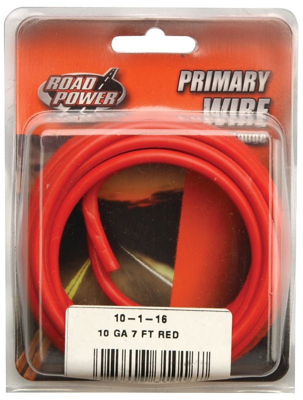 COLEMAN CABLE Road Power 55672133/10-1-16 Electrical Wire, 10 AWG Wire, 1-Conductor, 25/60 VAC/VDC, Copper Conductor, Red Sheath AUTOMOTIVE COLEMAN CABLE