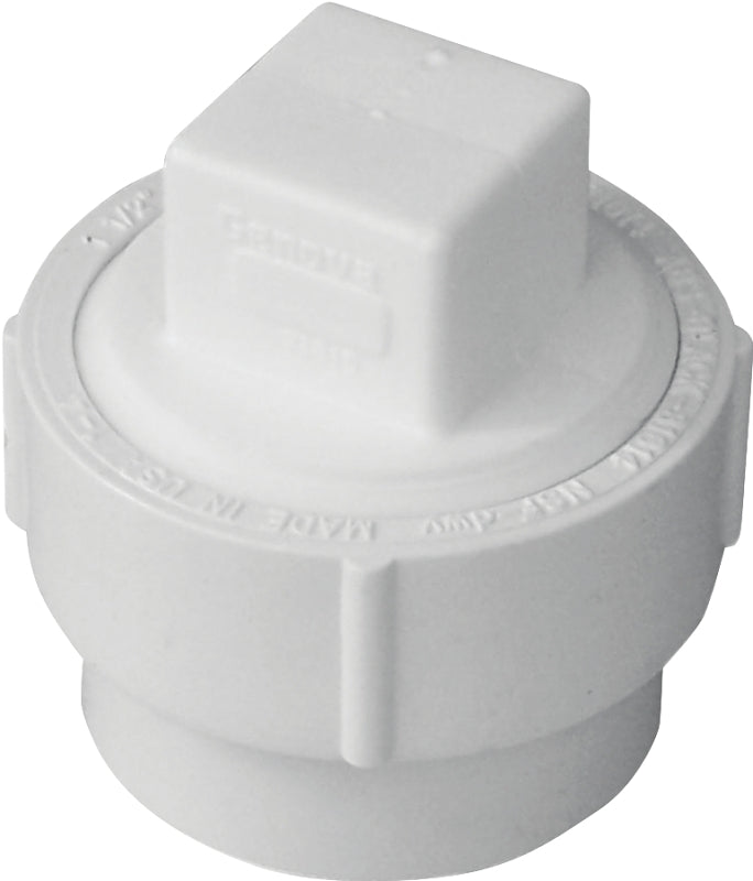 IPEX USA LLC-CANPLAS Canplas 193702AS Cleanout Body with Threaded Plug, 2 in, Spigot x FNPT, PVC, White PLUMBING, HEATING & VENTILATION IPEX USA LLC-CANPLAS