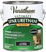 VARATHANE Varathane 9231 Spar Urethane Paint, Gloss, Liquid, Clear, 1 gal, Can PAINT VARATHANE