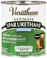 VARATHANE Rust-Oleum 250241H Urethane Paint, Liquid, Crystal Clear, 1 qt, Can PAINT VARATHANE