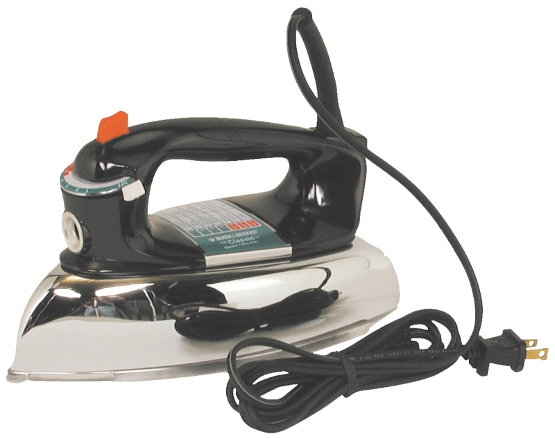 BLACK & DECKER Black+Decker F67E-2 Steam Iron, 1100 W, Aluminum, Black APPLIANCES & ELECTRONICS BLACK & DECKER
