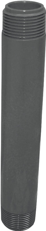 GENOVA USA Genova 300 Series P-12-8 Pipe Nipple, 1/2 in, MIP, PVC, Gray, SCH 80 Schedule, 8 in L PLUMBING, HEATING & VENTILATION GENOVA USA