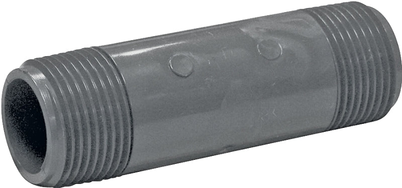 GENOVA USA Genova P-1-4 Pipe Nipple, 1 in, MIP x MIP, PVC, Gray, SCH 80 Schedule, 4 in L PLUMBING, HEATING & VENTILATION GENOVA USA