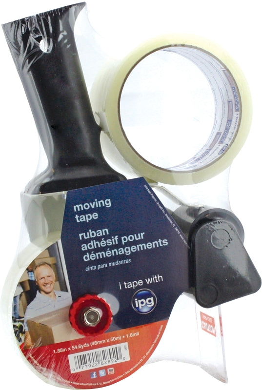 IPG IPG 2892 Packaging Tape Dispenser, 54.6 yd L, 1.88 in W, Polypropylene Backing, Clear PAINT IPG