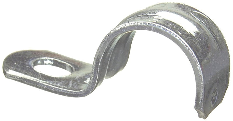 HALEX Halex 26156 1-Hole EMT Conduit Strap, 2 in, 1-1/8 in L, Steel, Galvanized, 2/BAG