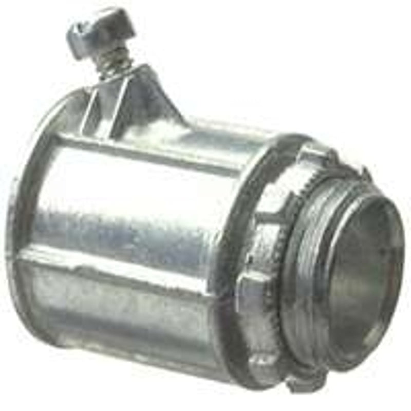 HALEX Halex 90481 Flex Connector, 1/2 in Set Screw, Zinc, 1/BAG ELECTRICAL HALEX