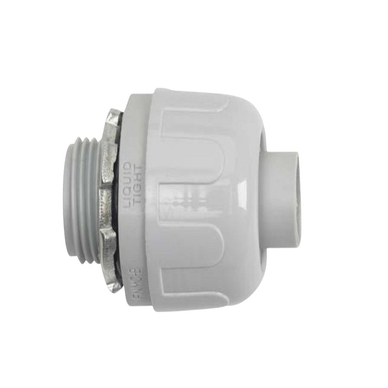 HALEX Halex 27621 Liquidtight Quick-Set Connector, 1/2 in, PVC, 10/BAG